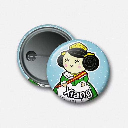 Chapa con alfiler personalizada fallera tierna