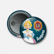 Chapa con alfiler personalizada fallera vintage