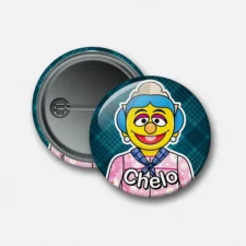 Chapa con alfiler personalizada fallera muppet