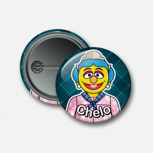Chapa con alfiler personalizada fallera muppet