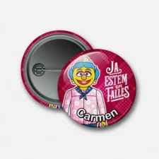 Chapa con alfiler personalizada fallera muppet