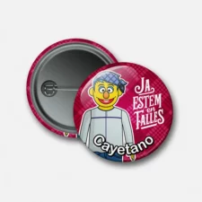 Chapa con alfiler personalizada fallero muppet