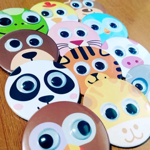 Chapas animales ojos locos - Imagen 3