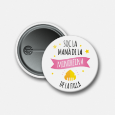 chapa con alfiler personalizada fallas